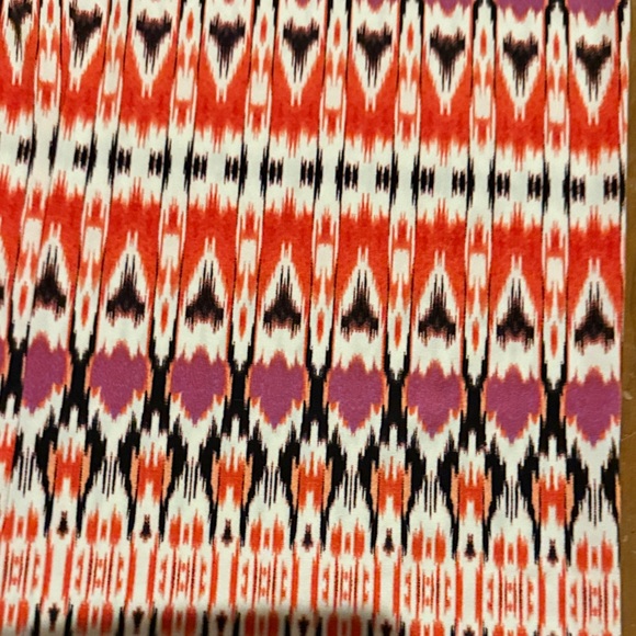 Boston Proper Red and Purple Patterned Pants - Picture 7 of 14